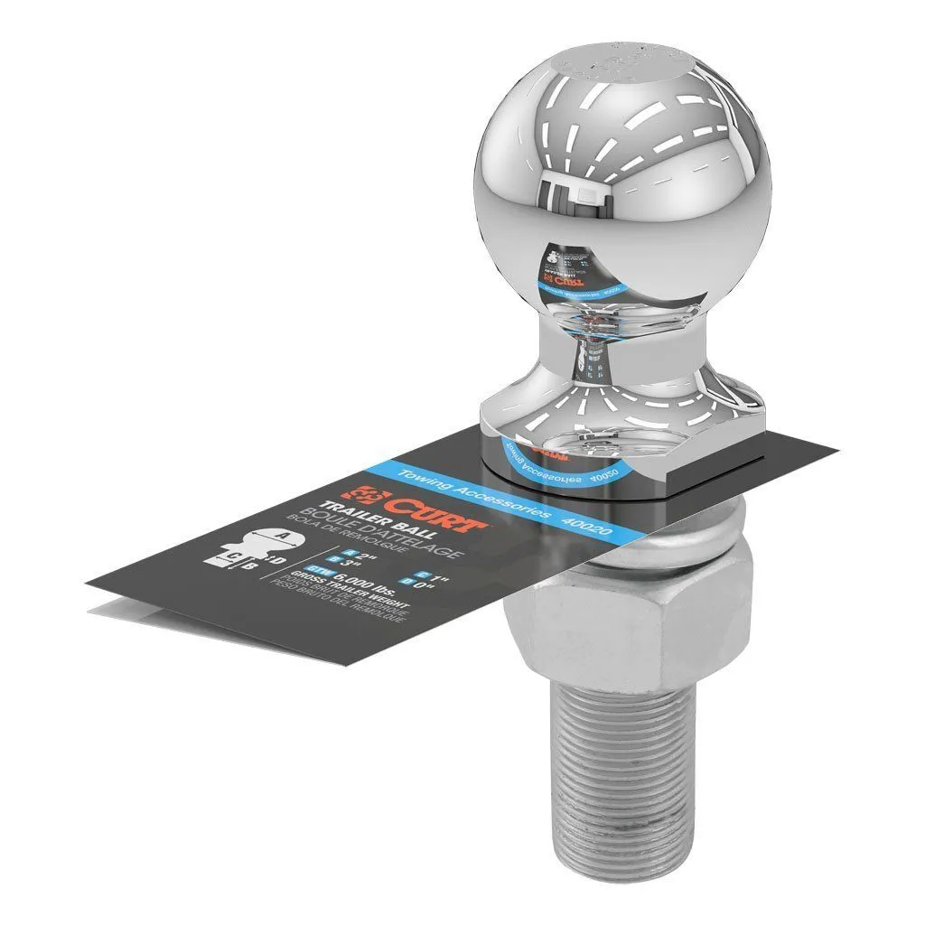 HITCH BALL 6K 2IN X 1IN X 3IN
